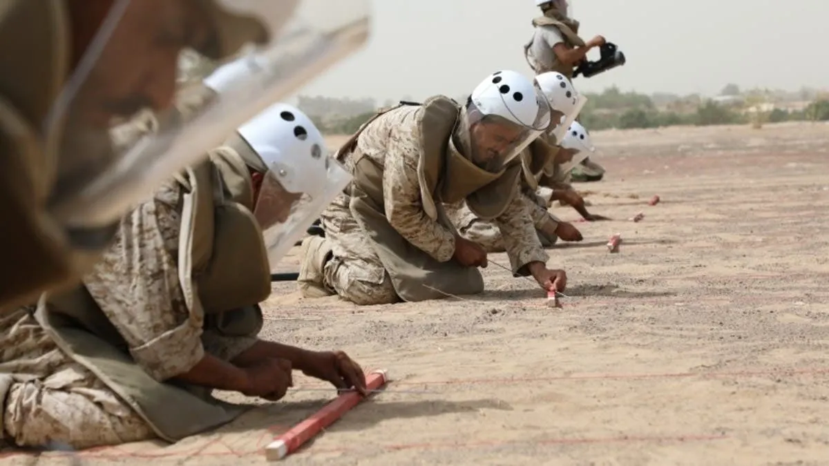 "مسام".. انتزاع آلاف الألغام والذخائر في اليمن خلال شهر مايو