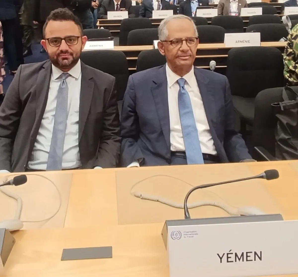 وفد يمني برئاسة السفير علي مجور يشارك في مؤتمر العمل الدولي