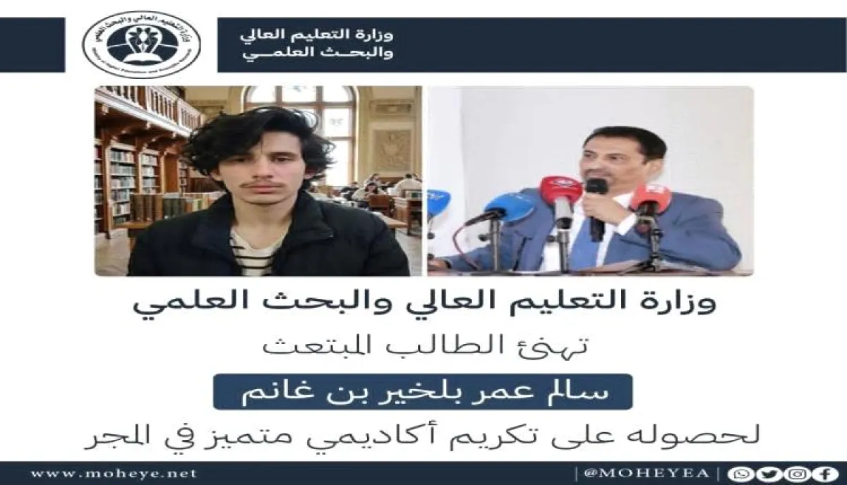 طالب يمني يحقق إنجازاً أكاديمياً بارزاً في المجر ويحصد تكريماً في الرياضيات