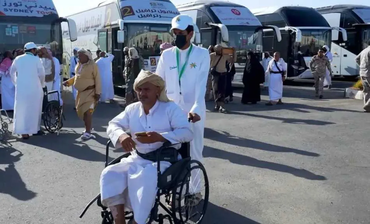 منفذ الوديعة يودّع حجاج اليمن بعد أداء مناسكهم