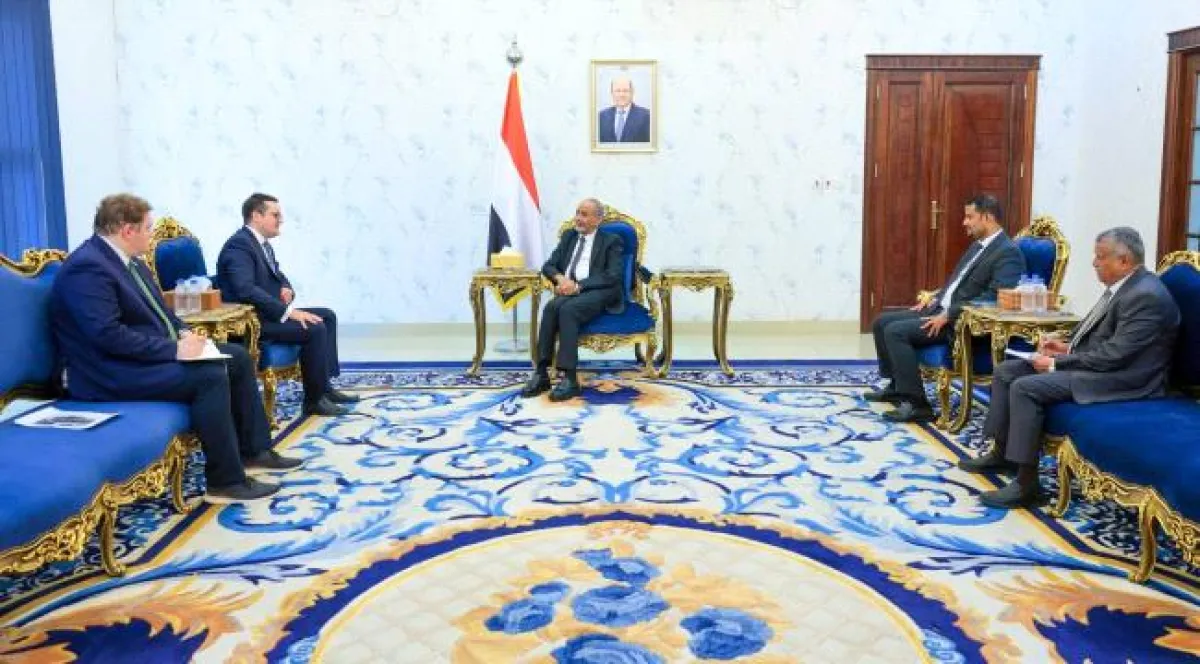 محمود الصبيحي يستقبل في عدن السفير الروسي
