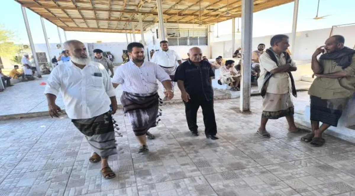 مدير عام فرع الهيئة عدن يتفقد سير العمل في  ميناء المنطقة الحرة "كالتكس" بعد إجازة عيد الأضحى المبارك 