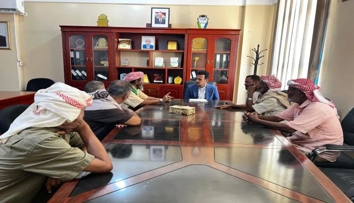 وكيل حضرموت يبحث مع مقادمة قبيلة البهيش أوضاع واحتياجات مديرية بروم ميفع