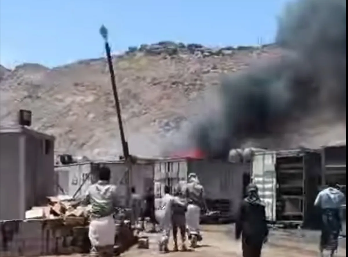 حريق في محطة كهرباء حريب بمأرب نتيجة الأحمال الزائد يتسبب باحتراق مولد بقدرة ألف كيلووات