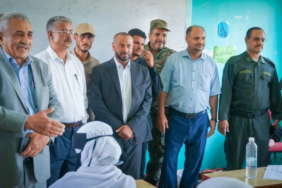 اللواء القبة يدشن اختبارات الشهادة الثانوية العامة بمحافظة الضالع