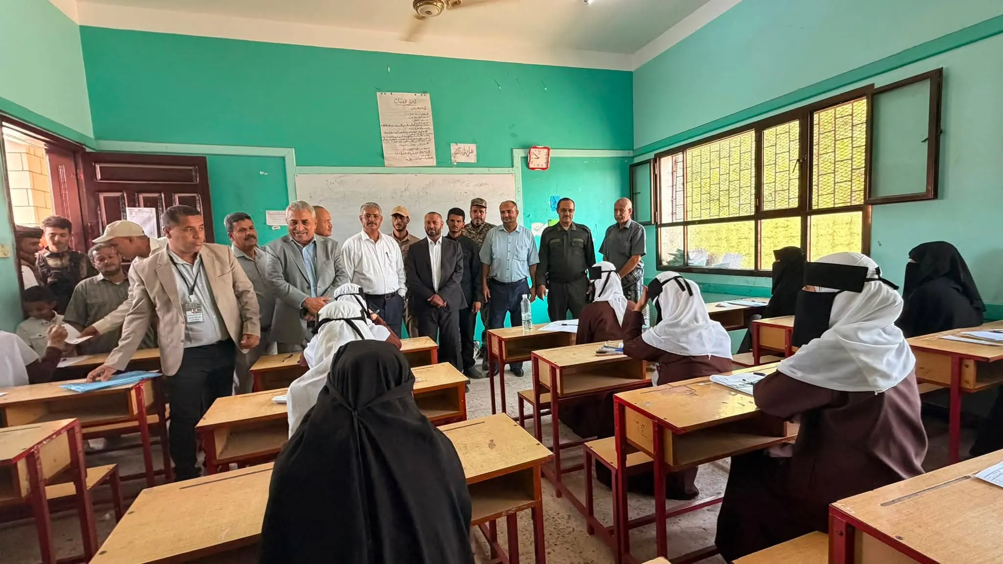 اللواء القبة يدشن اختبارات الشهادة الثانوية العامة بمحافظة الضالع