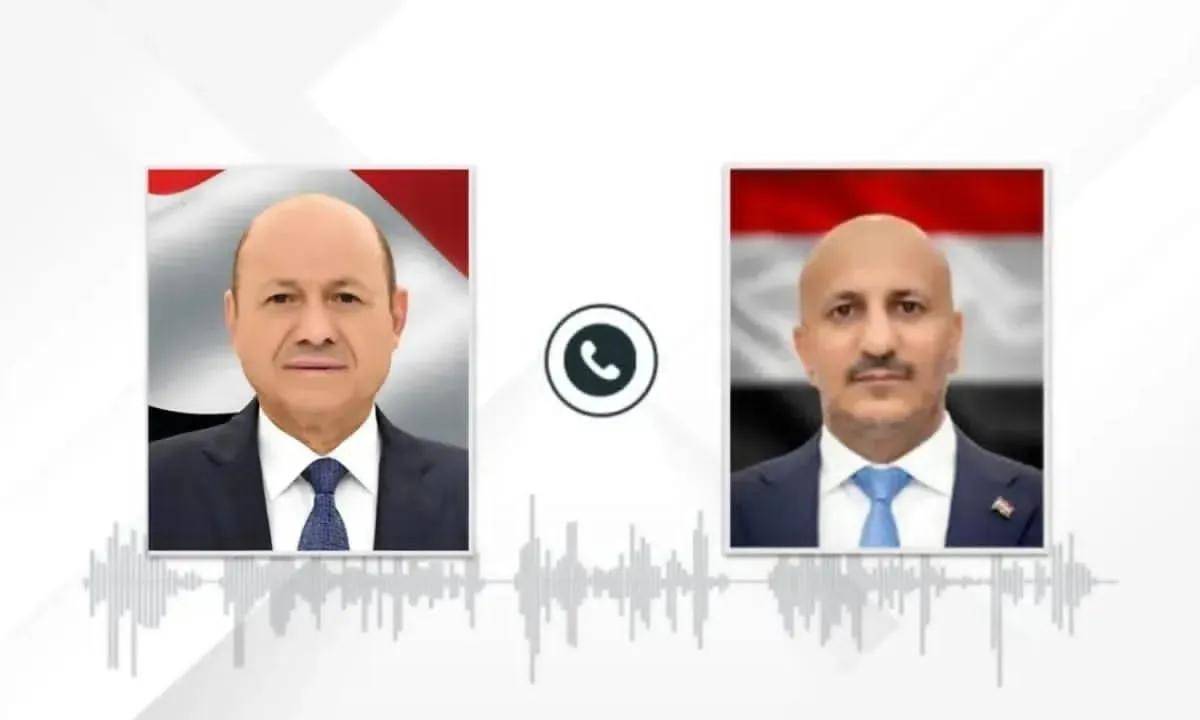 العليمي يعزي طارق صالح باستشهاد العميد يحيى وحيش ويوجه بتشكيل لجنة تحقيق