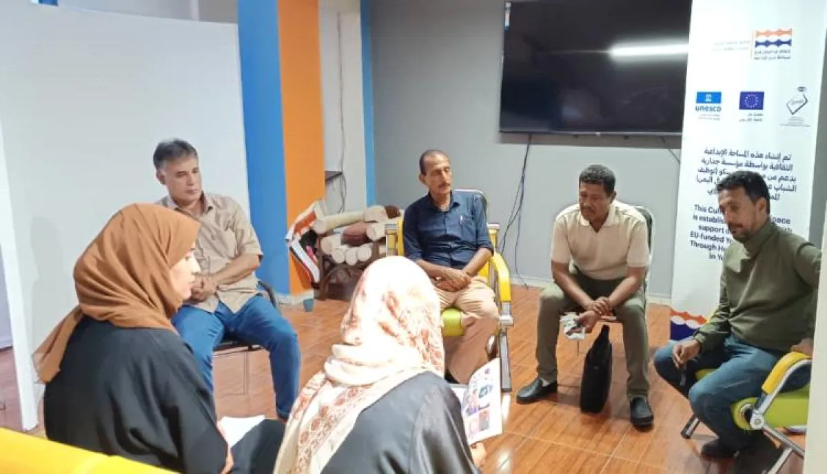 مدير عام مكتب الثقافة بالعاصمة عدن تبحث سبل التعاون المشترك مع مؤسسة جدارية للتنمية الثقافية