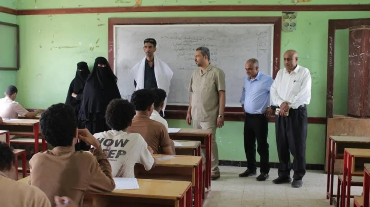 محافظ المحافظة يدشن الاختبارات النهائية للشهادة الثانوية العامة