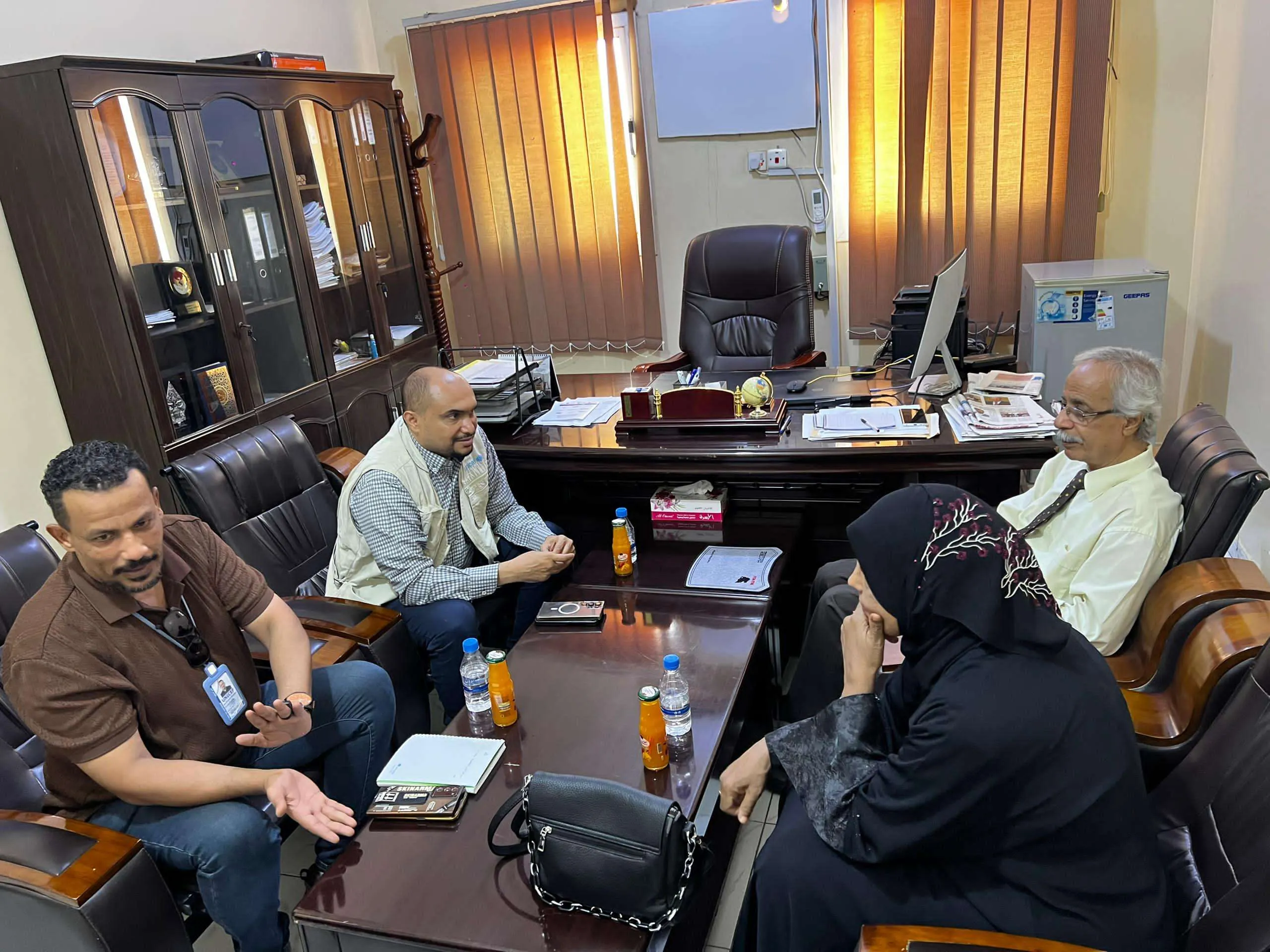 السفير البحسني يلتقي وفد منظمة اليونيسيف الذي يزور حضرموت حاليا بالمكلا