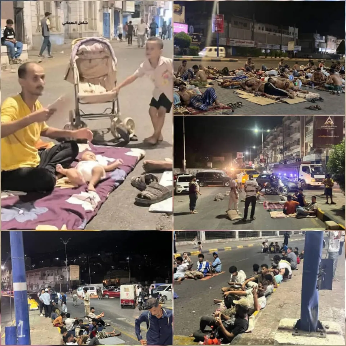 حرارة خانقة وانقطاع للكهرباء يشعلان الغضب في عدن.. مواطنون يفترشون الشوارع هرباً من جحيم المنازل