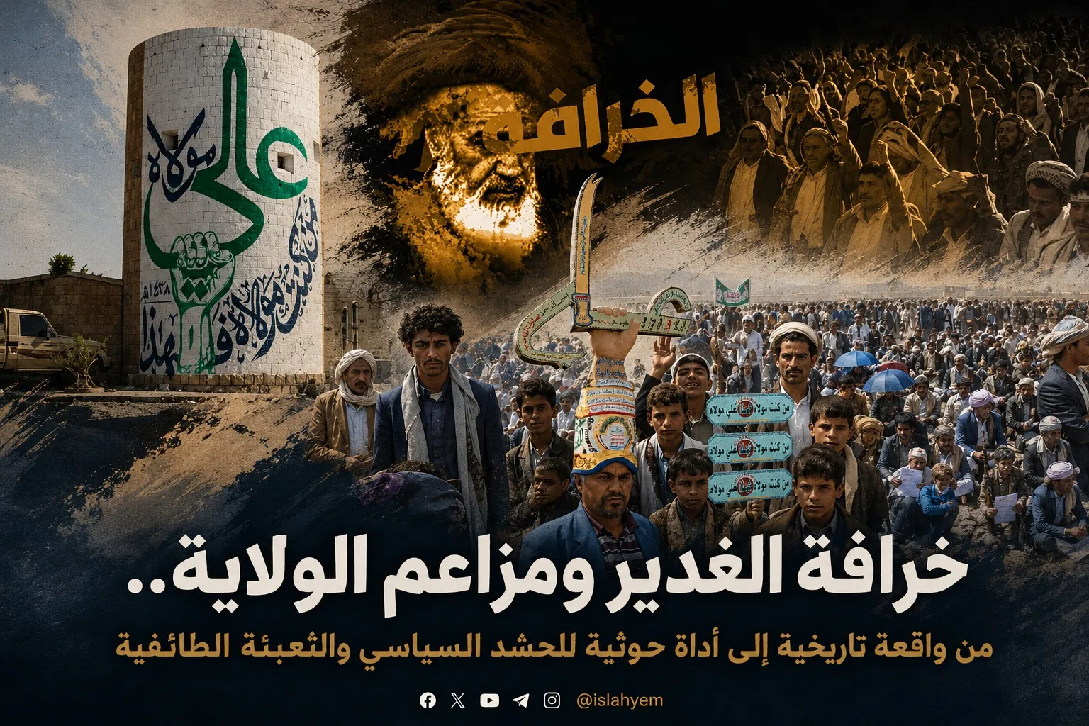 خرافة الغدير ومزاعم الولاية.. من واقعة تاريخية إلى أداة حوثية للحشد السياسي والتعبئة الطائفية