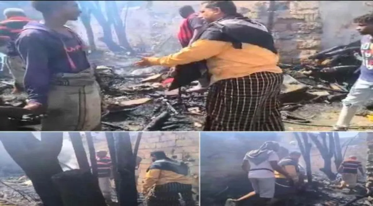بتوجيهات محافظ أبين.. مدير عام خنفر يتفقد أضرار الحريق في منطقة المحراق بجعار