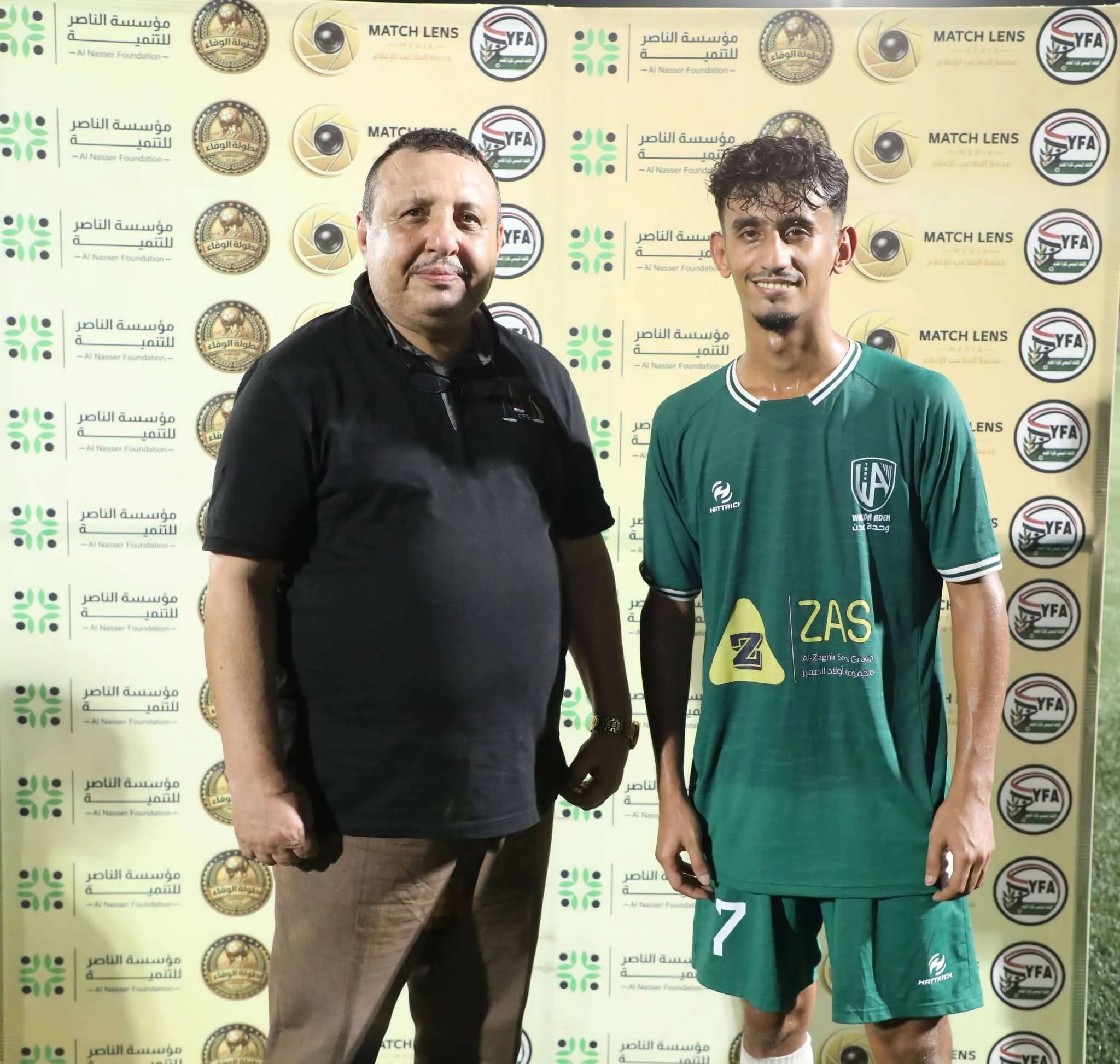 عبدالرحمن الخضر يحصد جائزة أفضل لاعب في افتتاح كأس الوفاء