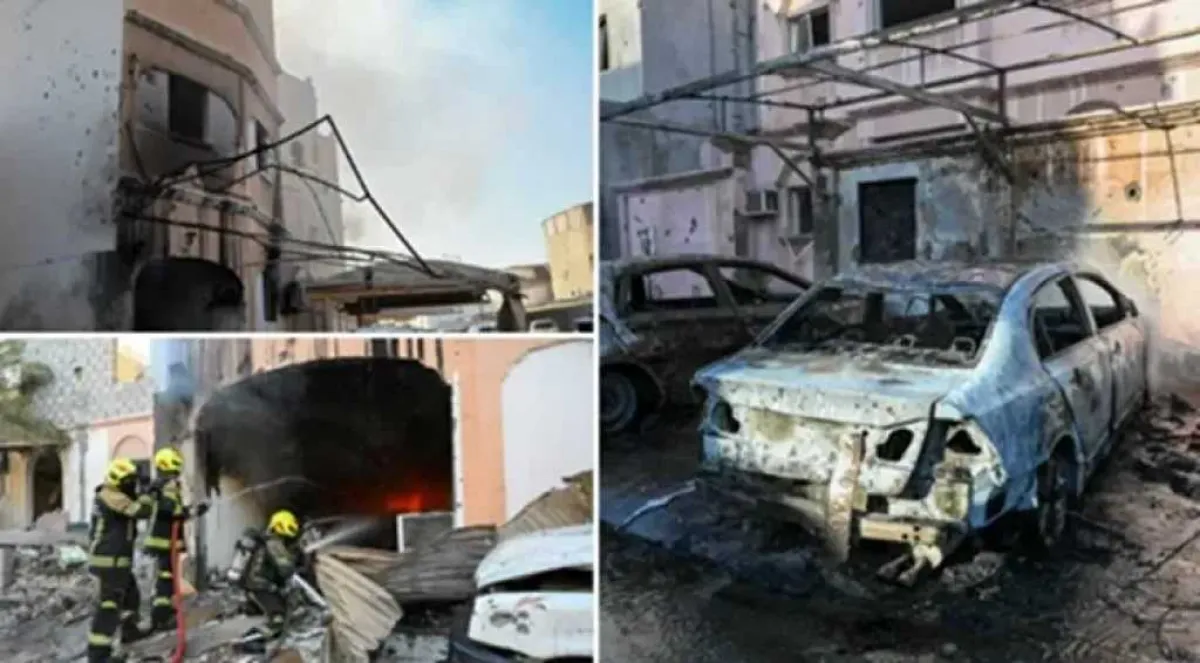 الداخلية البحرينية: إصابة طفلة وتدمير مركبات وتضرر منازل جراء العدوان الايراني