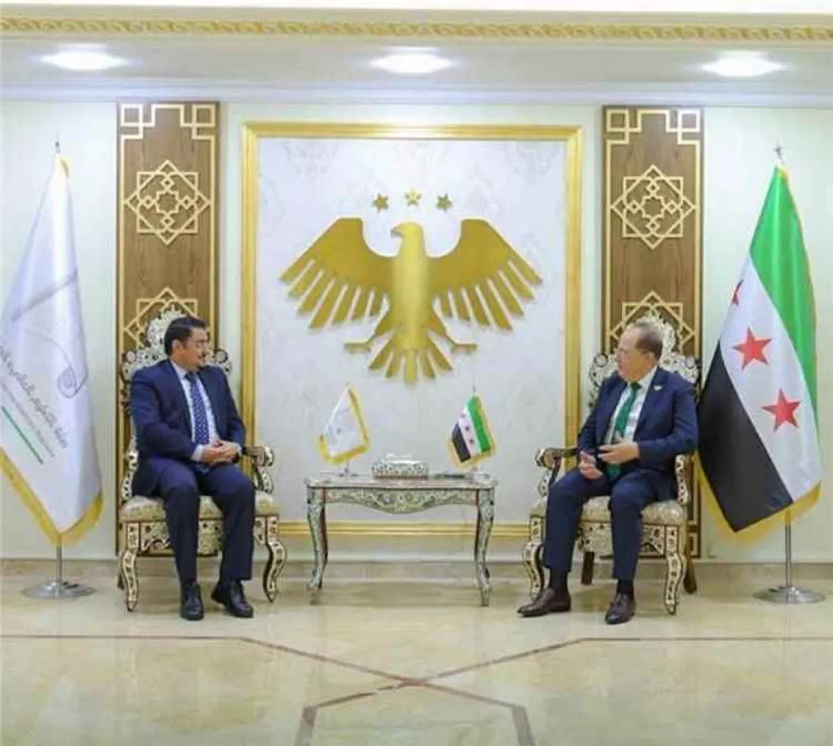 بعكر يبحث مع وزير التعليم العالى السوري  تعزيز التعاون العلمي والأكاديمى