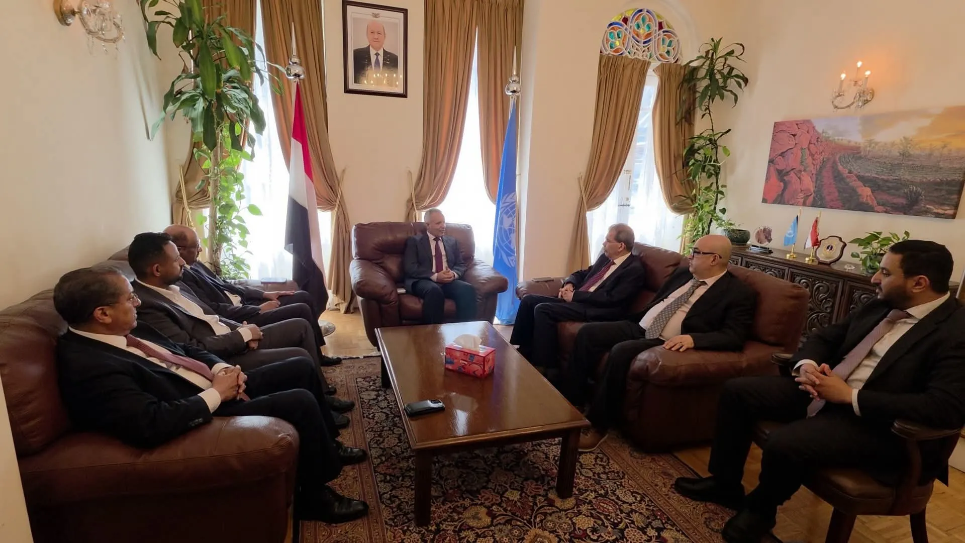 وزير الشؤون الاجتماعية والعمل يزور مقر بعثة بلادنا لدى الأمم المتحدة