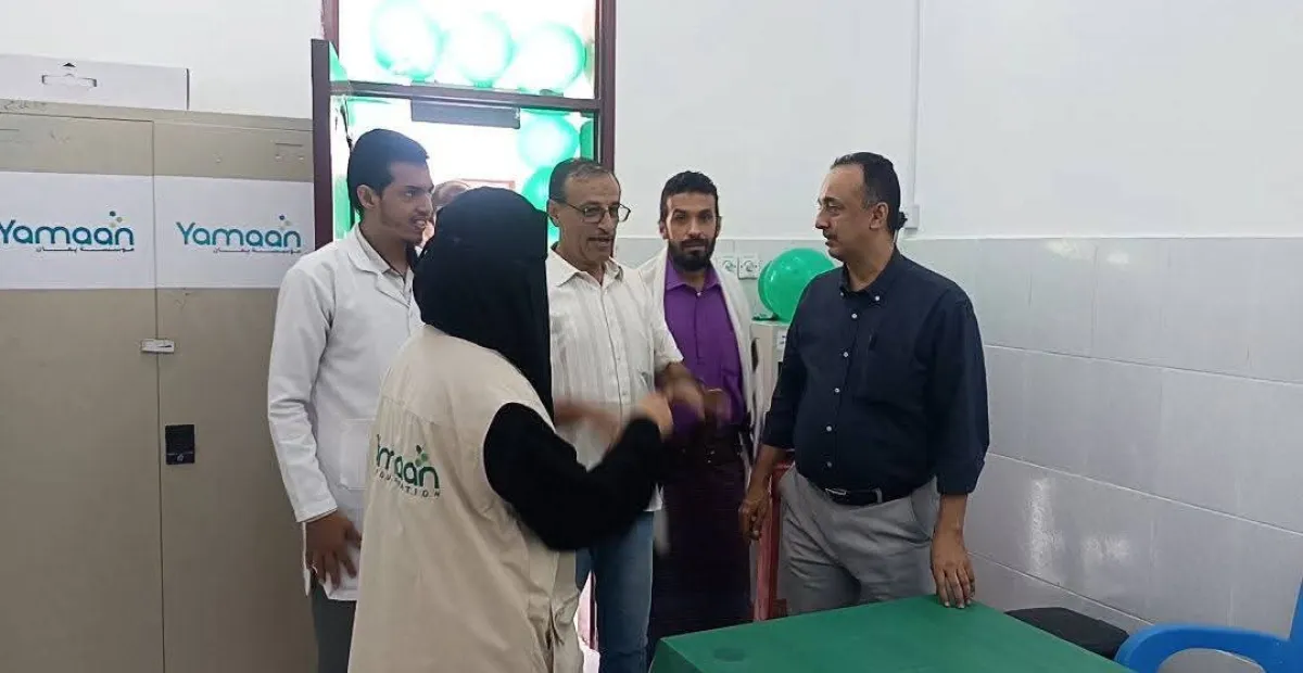 مدير عام صحة عدن يفتتح عيادة الأسنان بمجمع كابوتا الصحي في مديرية المنصورة