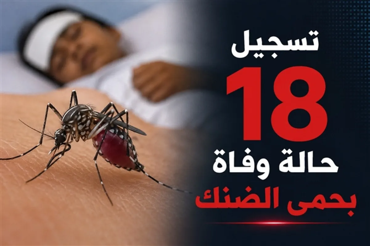 منذ يناير الماضي.. تسجيل 18 حالة وفاة بحمى الضنك وإصابة نحو 4800 حالة